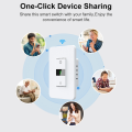 VBU Tuya WiFi US Smart Dimmer Switch Light Need Neutral Wire Touch Voice Control Lamp Switch Work with Alexa  Home lightify. 