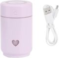 Chigo Portable USB Mini Air Humidifier - 220ml Capacity - Purify and Decorate Your Office or Home - Includes LED Night Light - Ideal for Relaxation and Personal Well-being(purple). 