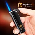 Premium Windproof Jet Flame Lighter – Stylish Metal Gas Lighter for Smoking & Outdoor Use. 