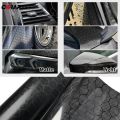 Carbon Fiber Sticker High Gloss Honeycomb Vinyl Wrap Film Waterproof Adhesive Auto Body Decoration Decal Tunning Car Accessories.