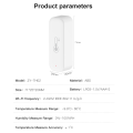 Tuya WiFi Temperature And Humidity Sensor APP Remote Monitor For Smart Home via Smart Life Work With Alexa Google Assistant. 