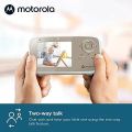Motorola Baby Monitor - VM483 Video Baby Monitor with Camera, 1000ft Range 2.4 GHz Wireless 2.8" Color Screen, 2-Way Audio, Manual Pan/Tilt, Digital Zoom, Sound Level Light, Room Temp, Night Vision. 