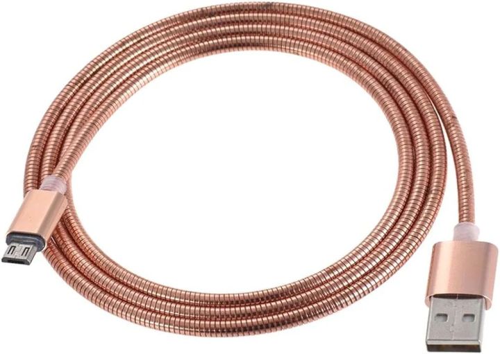 Metal%20Winding%20Micro%20USB%20Charging%20&%20Data%20Cable%20For%20Android%20Devices%20Rose%20gold%20-%20Image%202