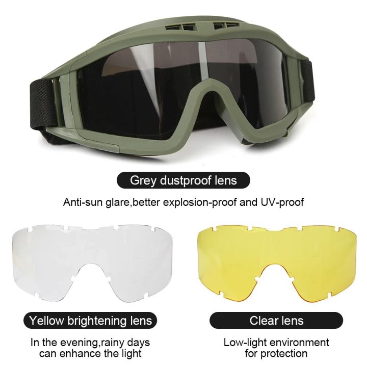 New%20Airsoft%20%20Goggles%203%20Lens%20Windproof%20Dustproof%20Shooting%20Motocross%20Motorcycle%20Mountaineering%20Glasses%20CS%20Safe%20Protection%20-%20Image%207