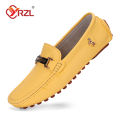 YRZL Shoes Men Handmade PU Leather Loafer Casual Driving Flats Slip-on Shoes Luxury Comfy Moccasins White Loafers Shoes for Men.