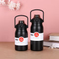 Insulated 1000ML, 1200ml and 1300ml Water Bottle with Straw for Adults, 32 oz and 316 Large Thermal Vacuum Cups for Hot and Cold Drinks, BPA Free Stainless Steel Thermoses Leak-proof Flask for Men and Women Sports. 