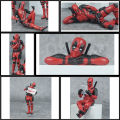 Anime Deadpool 2 Action Figure Sitting lying Posture Model Anime X-Men Mini Doll Decoration Collection Figurine Gifts. 