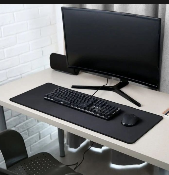 Xl PLAIN BLACK MOUSE PAD