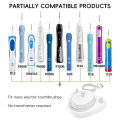 Electric Toothbrush USB Charger Base & Toothbrush Heads Holder Set Compatible with Oral B Braun Electric Toothbrushes PRO Series. 