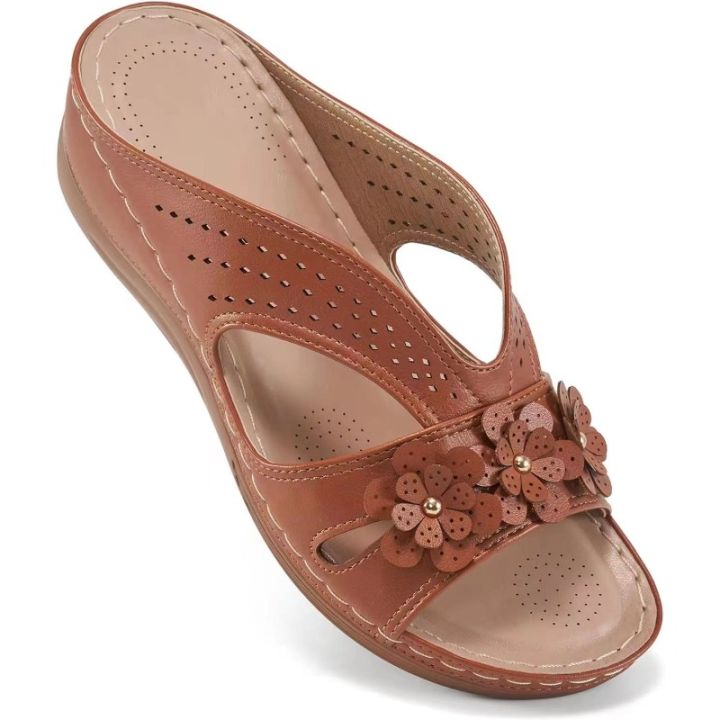 New%20Women's%20Slippers%20Casual%20Flower%20Hollow%20Wedge%20Beach%20Shoes%20Outdoor%20Fashion%20Platform%20Comfortable%20Non-slip%20Sandals%20Plus%20size%2043%20-%20Image%206