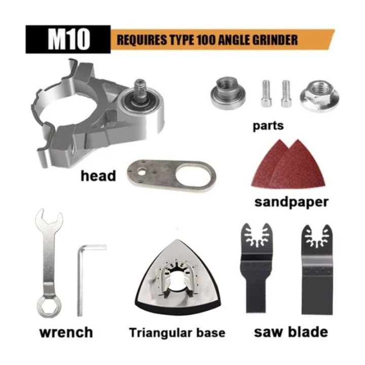 Grinder Multi Adapter Multifunctional Angle Grinder Attachment Converter Oscillate Saw Blade ...