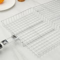 Folding Handle Carbon Steel Barbecue Clip Roast Chicken Outdoor Multi-Functional Grilled Fish Clip Barbecue Grill Net Barbecue G. 