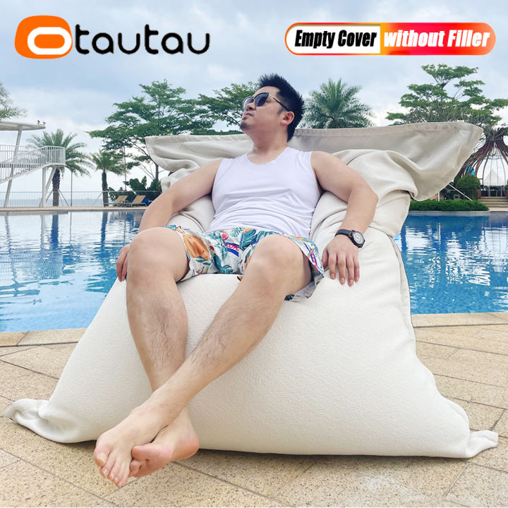 OTAUTAU 140x180cm Bean Bag Cover No Filler Has Inner Liner for Sale Home Outdoor Pillowsac Lounger Sofa Bed Pouf Salon DD087