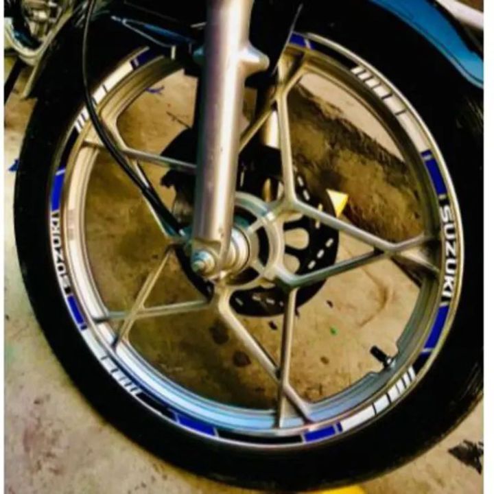 suzuki GS 150 rim stickers for bikes reflectors stickers, bumper stickers and decals