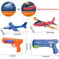 Kids 24/34cm Foam Plane Launcher Outdoor Toy for Boys Sport Catapult Game Children Girl Birthday Xmas .