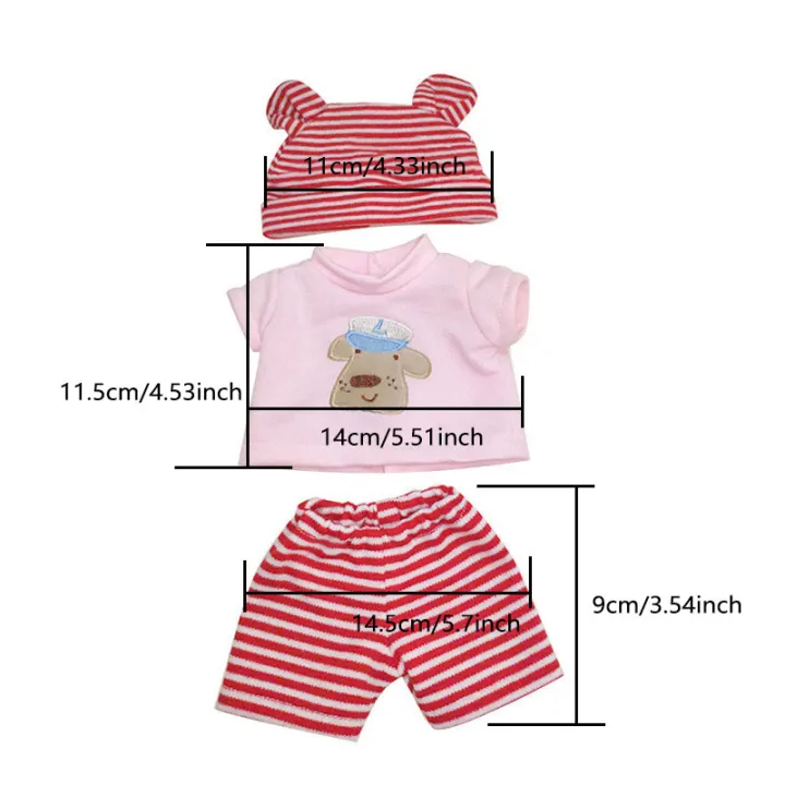 3pcs%20In%201,%20New%20Jumpsuit%20Set%20Suitable%20For%2012%20-%2013%20-%2014%20Inch%20Baby%20Doll%2030%2032%2035cm%20Reborn%20Baby%20Doll%20Clothes%20-%20Image%205