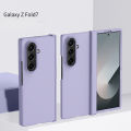 PC Skin Texture Hard Shell Phone Case for Samsung Galaxy Z Fold 7 6 5 3 4 ZFold7 with Hinge Protection Cover.