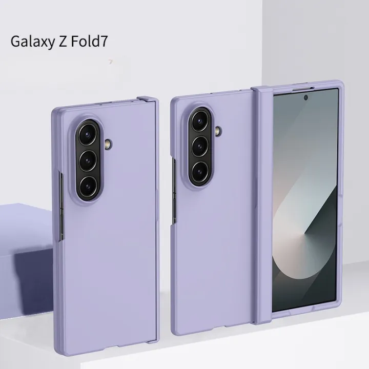 PC%20Skin%20Texture%20Hard%20Shell%20Phone%20Case%20for%20Samsung%20Galaxy%20Z%20Fold%207%206%205%203%204%20ZFold7%20with%20Hinge%20Protection%20Cover%20-%20Image%203
