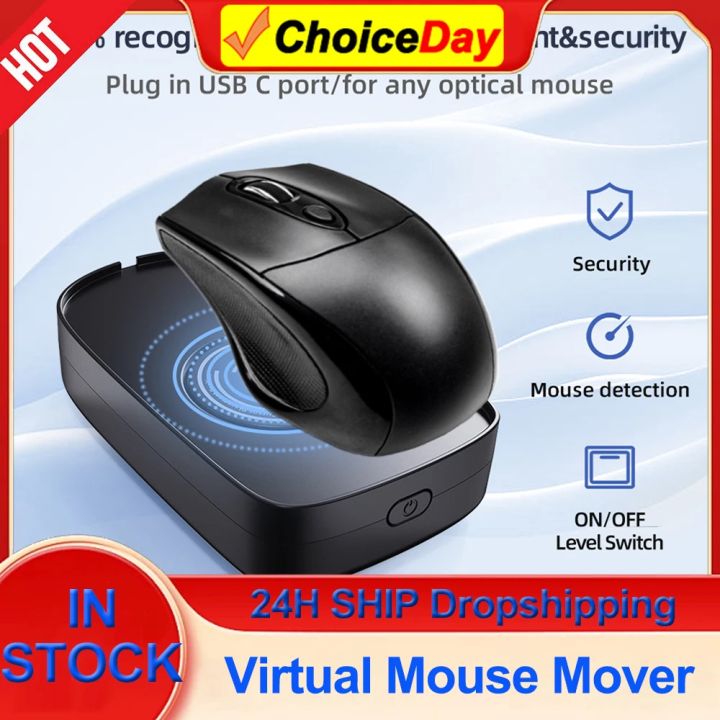 Undetectable Mouse Jiggler 5V 1A Simulate Mouse Mover Wired Wireless Mouse Driver-Free Mouse for Keeps Computer Awakening