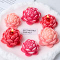 DIY Lotus Shape Candle Silicone Mold Handmade Scented Candles Craft Molds Flower Shape Plaster Resin Casting Mould Home Decor. 