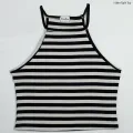 Halter Tight Top Trending Korean Tight Top Green And Blue Colour Casual Tees Unique Styling Crop Top Small Size Top. 