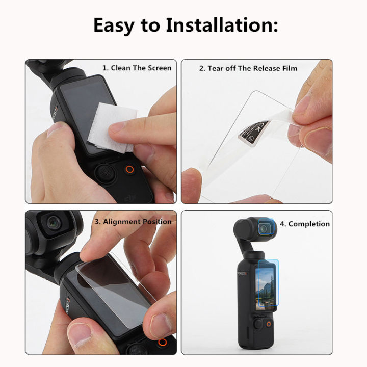 For%20%20Osmo%20Pocket%204%203%20Screen%20Protector%20Lens%20Protector%20Accessories%20with%20Tempered%20Glass%20LCD%20Display%20Film%20Scratch%20Resistant%20-%20Image%202
