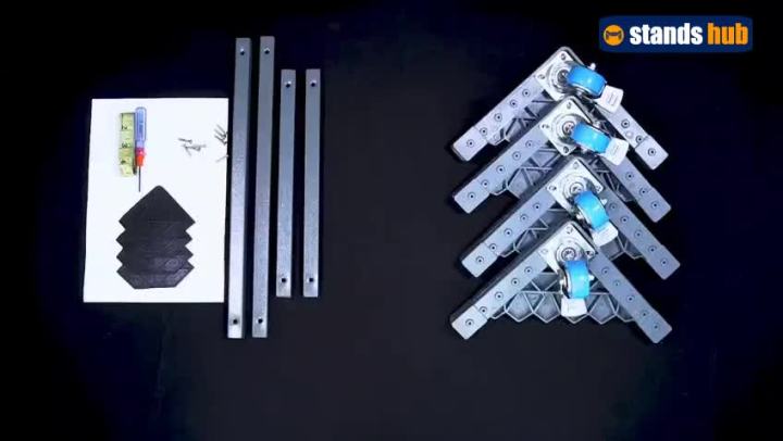 Adjustable Fridge Stand with Wheels for Washing Machines and Appliances, Waterproof, Shock-Proof, Vibration-Proof, Heavy Duty, 17-30 Inches