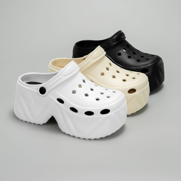 Eva Chunky Platform Sandals for Women Summer Thick Bottom Clogs Slippers Woman Closed Toe Non-Slip Beach Garden Shoes Slide
