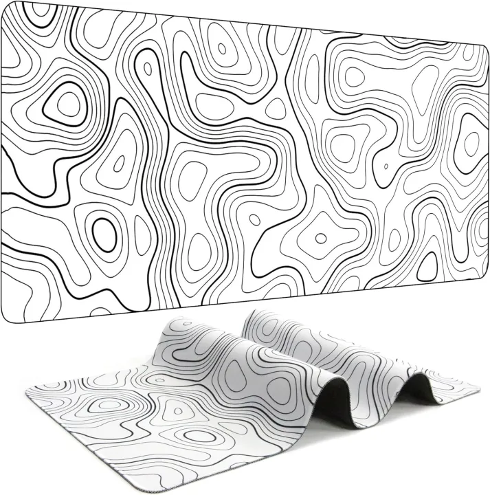 Black%20and%20White%20Mouse%20Pad%20Topographic%20Contour%20Large%20Mousepad%20Xxl%20Gaming%20Accessories%20Overlock%20Mouse%20Mat%20Computer%20%20Desk%20Mat%20-%20Image%203