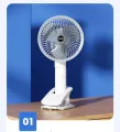 Usb Type-C Rechargeable, Clip-On, Stand-Alone, Plug-In Mini Fan Table Clip Fan Multi-Functional Handheld Fan Wall-Mounted Portable Fan. 