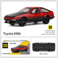 CCA MSZ 1: 64 Toyota AE86 Volkswagen Bus Car Bottom Alloy Car Model Classic Car Static Model Alloy Die Casting Collection Toy. 