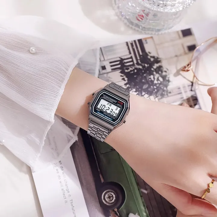Unisex%20F91W%20Retro%20Men%20Women's%20Multifunction%20LED%20Digital%20Watch%20Stainless%20Steel%20Sports%20Wristwatches%20Ladies%20Electronic%20Wristwatch%20-%20Image%205