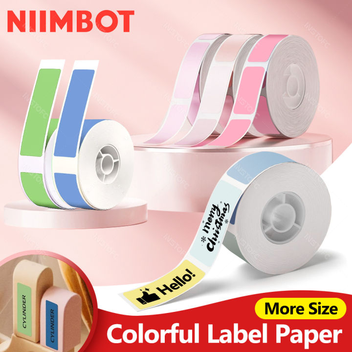 Niimbot D11 D110 D101 H1 Mini Thermal Label Printer Color Paper Waterproof Anti-Oil Scratch-Resistant Tape Sticker Self-Adhesive