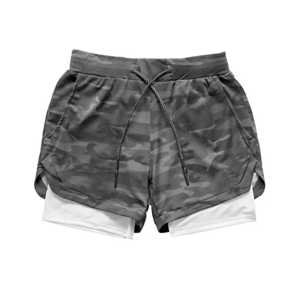 Daraz Gray Gym Shorts Men Summer Shorts Pockets Loose Streetwear