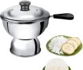 Stainless Steel Chiratta Puttu Maker, Chiratta Maker with Handle Use with Pressure Cooker Puttu Kutti Puttu Steamer Puttu Cooker Silver. 