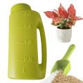 2L Snow Salt Spreader with Scoop Ice Melt & Deicer Shaker  Multi-Use Fertilizer Spreader for Garden, Handheld Dispenser Tool. 