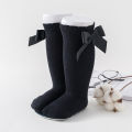 2025 New Kids Socks Toddlers Girls Big Bow Knee High Quality Long Soft Autumn Winter 100% Cotton Lace Baby Tube Sock Calcetines. 