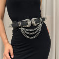Designer Belts For Women High Quality Luxury Tassel Gold Chain Punk Y2K Silver Stretch Cummerbunds Elastic Waistband Corset.