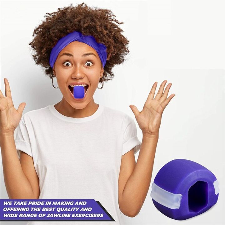 Jawline Exerciser Facial Jaw Muscle Toner Training Fitness Ball Anti