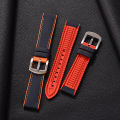 Canvas Nylon Rubber Strap 20mm 22mm 24Waterproof Watchband For Breitling Omega IWC Citizen TUDOR Hamilton Watch Men accessories. 