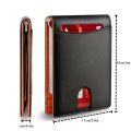 PU Leather  Slim Smart Wallet for Men with Money Credit Card Clip Mini RFID Blocking Leather Mens Thin Wallet Card Holder. 