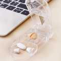 7 Compartments Portable Round Mini Plastic Pill Box Medicine Box Travel Pill Storage Case 7 Days Weekly Pill Organizer. 