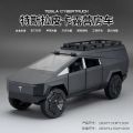 1:24 Scale tesla CYBERTRUCK camping RV Alloy diecast Toy Model with Sound, Light & Spring. 