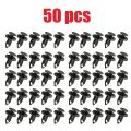 100/50PCS 8mm Car Replacement Push Pin Rivet For Car Bumper Trunk Fender Lining Snap Clips Retainer  for Ford VW Audi n807389S. 