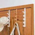 1pcs Bedroom Door Hanger Clothes Hanging Rack Over The Door Plastic Home Storage Organization Hooks, Purse Holder For Bags Rails. 