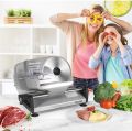 Meat Slicer 150W Electric Deli Food Slicer with 1 Removable 7.5" Stainless Steel Blade, Adjustable Thickness for Home Use, Child Lock Protection, Easy to Clean, Cuts Meat,. 