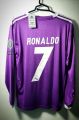 Real Madrid Ronaldo #7 Jersey 2016-2017 Final Purple jersey soccer jersey football shirt. 