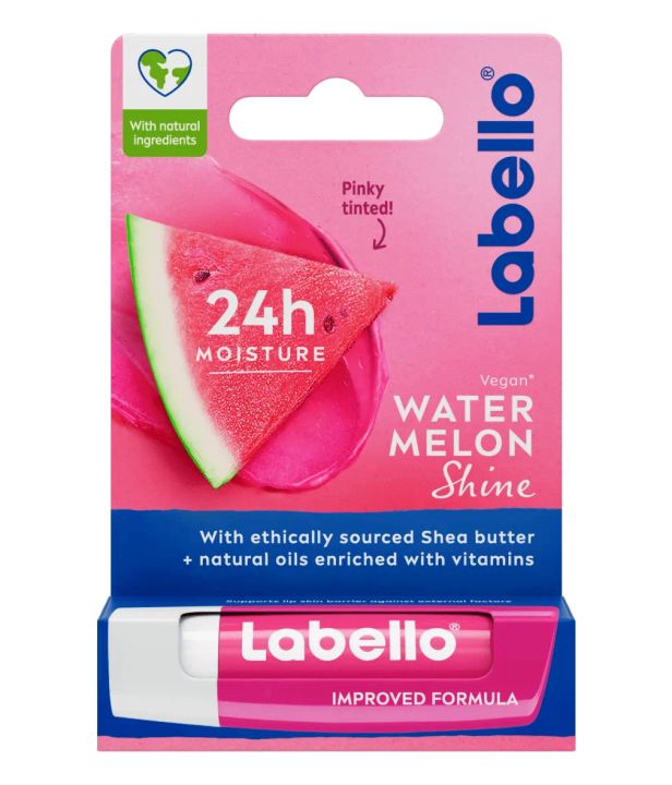 Labelo, Watermelon Fruity Shine Lip Balm, 4.8 Gram