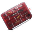 Six color single-layer inserted bait box, large four grid lure storage box, tool multifunctional fishing gear box. 