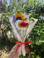 room decor crochet 4 flowers set (vase not include). 
